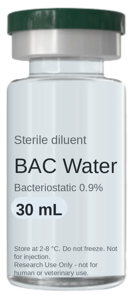Agua BAC 30 mL vial — lyophilised research peptide, USP grade, labelled for research use only